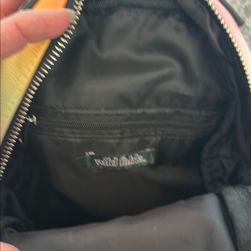 2/$20 Mini Backpack Purse Wild Fable in&out zip pockets adj straps Yellow Pink - Picture 7 of 12
